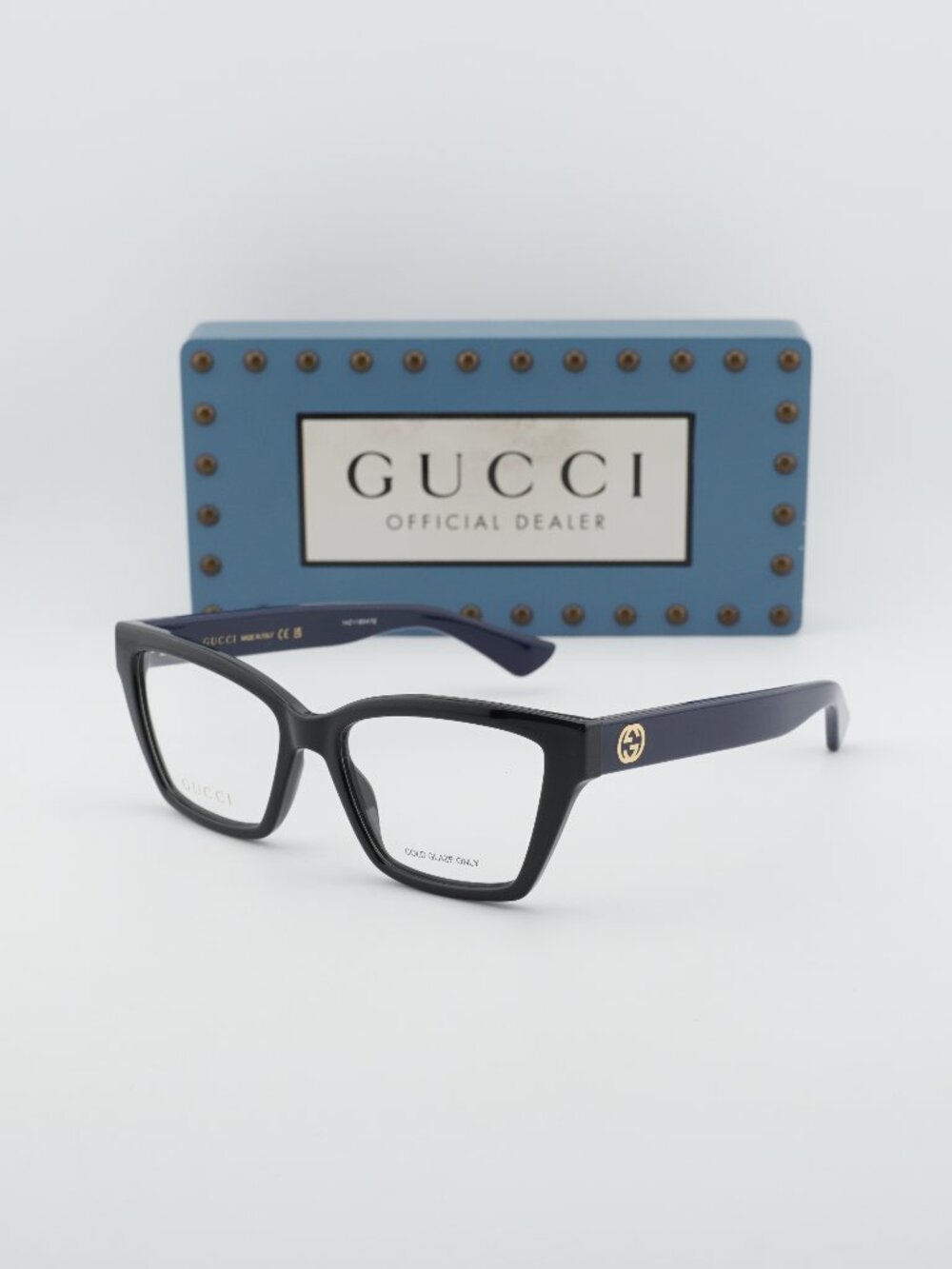 Gucci GG1715O 012 Women Cat Eye Eyeglasses 55mm - Black